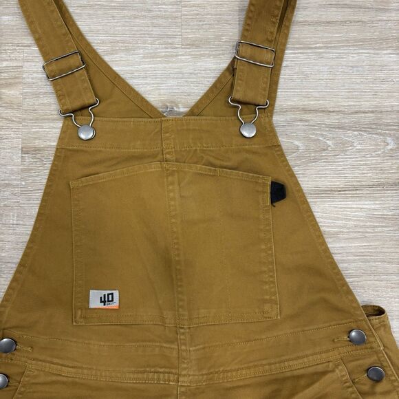 Duluth Trading Overalls Womens Size Small Bronze 40 Grit Flex Twill Bib Outdoors - Picture 2 of 7